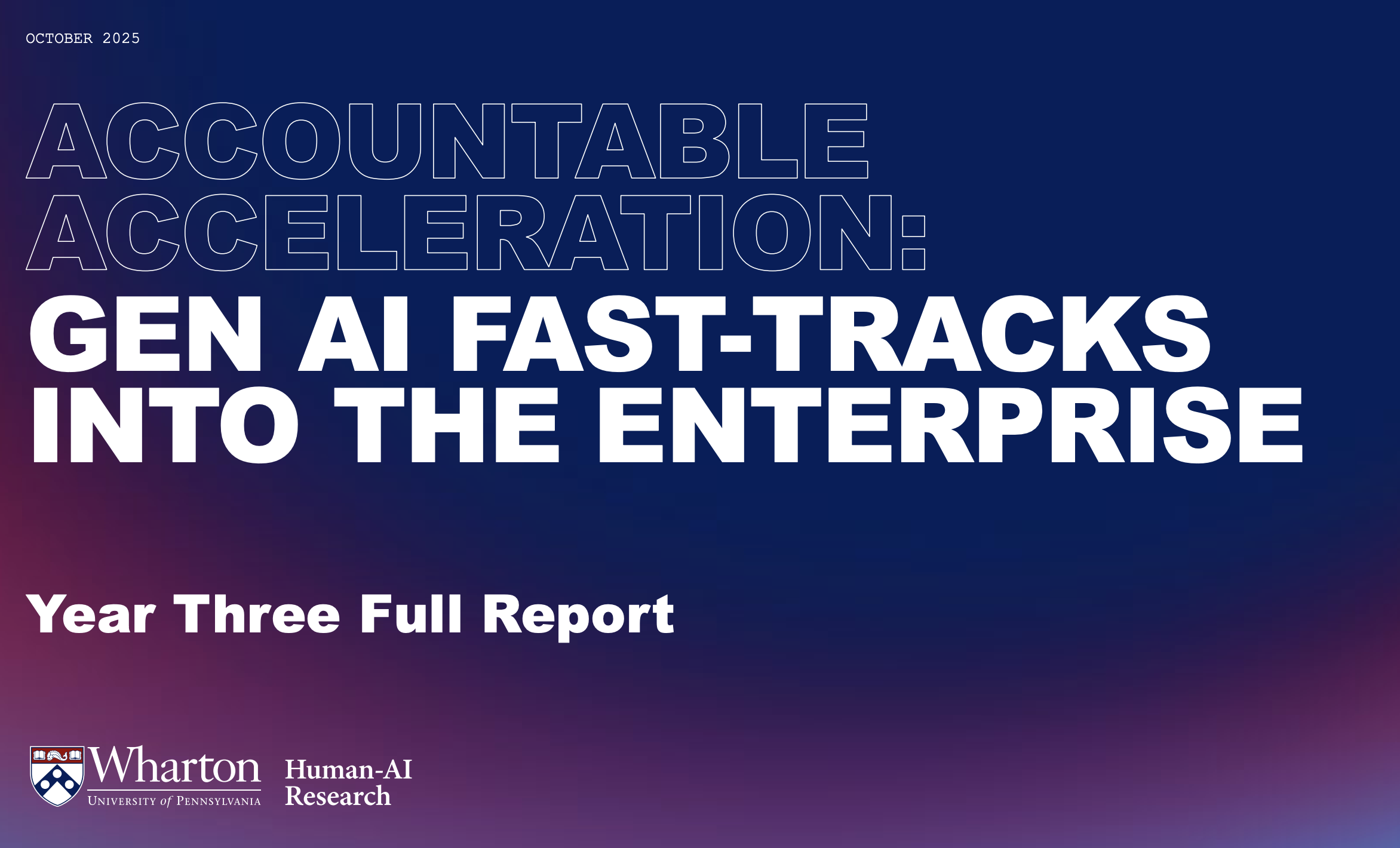 GenAI at Work: 20 takeaways from Wharton’s 2025 enterprise AI adoption report